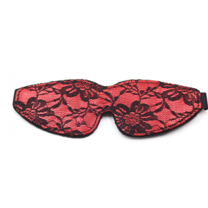 Black Diamond Bondage LACE BLINDFOLD RED/BLACK